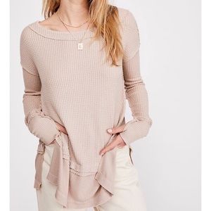 NWT Free People North Shore Thermal Top Small